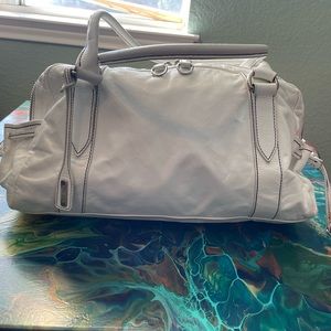 Miu Miu white leather hobo bag